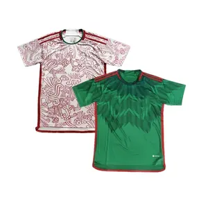 Camiseta de fútbol de México para hombres, mujeres y niños, uniforme personalizado, calidad tailandesa, 2022, 2023