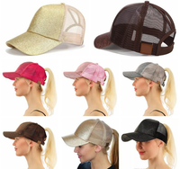 Promotionnel Baseball Maman Chapeau En Gros Baseball Chapeau Maille Femmes Poney Queue De Baseball Chapeau
