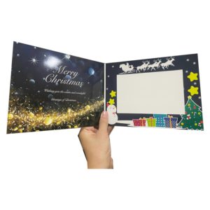 Expositor de Fotos Plegable de Cartón Dorado y Negro 4x6, Hecho a Mano con Logotipo Personalizado, la Elección Perfecta para una Colección de Fotos Preciada - Product Image 3