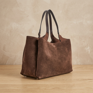 Sacs à main décontractés en cuir véritable écologiques pour femmes BS INTERNATIONAL, pochette à fermeture éclair pliable, légers, grande capacité, durables - Product Image 2
