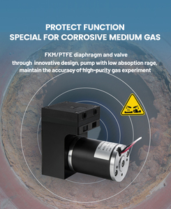 Fluidsmart Máy Bơm Chân Không 24V DC Bàn Chải Khí Lấy Mẫu Lưu Lượng Cao Máy Bơm Màng Siêu Nhỏ Áp Suất Im Lặng - Product Image 6