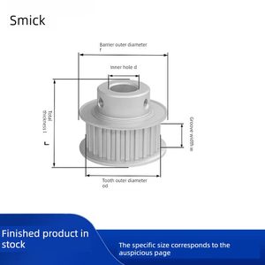 <span class=keywords><strong>Polea</strong></span> de aluminio de alta precisión para motor paso a paso GT2 2GT 20 dientes 60T con orificio de 5mm 8mm 10mm para impresora 3D y piezas CNC de robótica - Product Image 2