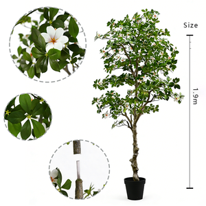 New Design <b>Artificial</b> Plants Greenery Gardenia Flower <b>Trees</b> for Office Mall Decoration - Product Image 2