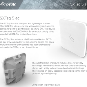 Ready to Ship SXTsq Lite5 Wireless Dual Band 8-LAN <b>Router</b> with WEP Support QoS <b>Modem</b> Function - Product Image 5
