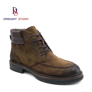 Nouvelles Bottes en Cuir Premium pour Hommes 2025 – Collection Hiver/Automne – Personnalisables avec Logo – Couleurs Tan et Rose Pâle – Idéales pour la Randonnée, les Occasions Formelles et Décontractées - Product Image 1