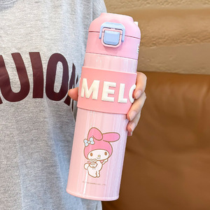 Botella de agua aislada My Melody de 500 ml, termo de doble pared para regalos empresariales, artículos de bebida unisex - Product Image 4