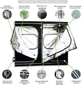 AGLEX Grow Tent 600D قماش أكسفورد الزراعة المائية مايلر الدفيئة تنمو مربع في الأماكن المغلقة - Product Image 5
