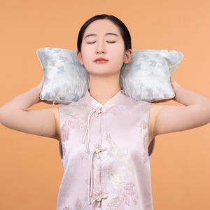 หมอนผ้าไหมสไตล์จีน ผ้าไหมซ่งไป๋ หมอนผ้าไหมหรูหรา ซิปซ่อน ลายหลากหลาย ขนาดสั่งทำได้ โลโก้ได้ ขั้นต่ำในการสั่งซื้อน้อย - Product Image 2