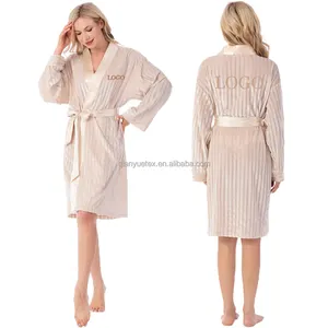 Wholesale Spa Bath Robe Women Kimono Beauty Velvet Bathrobe Robes