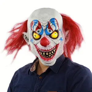 Clown Masker Kostuum Masker Halloween Maskerade Cosplay Kostuum Horror Clown Joker Latex Milieuvriendelijke Feestmaskers 1Pc/Opp Tas 10 Stuks