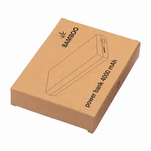 Powerbank in bambù 4000 mAh gadget ecologici - Product Image 2