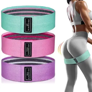 Groothandel fang exerciser-Home Sport Latex Pull Up Stof Resistance Bands Yoga Stretch Hip Booty Bands Oefening Cirkel Workout Band