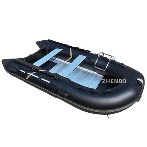 Bateau pneumatique ZB360 ZHENBO avec plancher en aluminium, matériau PVC HYPALON, capacité <span class=keywords><strong>de</strong></span> 6 personnes, design pliable pour la pêche en plein air - Product Image 1