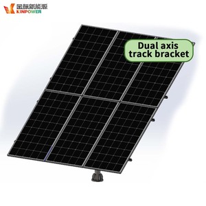 Seis Paneles Solares Fotovoltaicos Pequeños con Soporte de Seguimiento de Doble Eje - Product Image 1