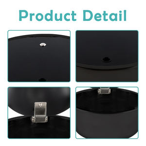 JDA Noir Nanotechnologie Revêtement 304 En Acier Inoxydable Camping Caravane Van Camping RV Évier Rond - Product Image 5