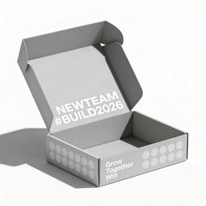 Cajas de Cartón Corrugado con Recubrimiento UV y Grabado, Embalaje de Regalo Rosa Reciclable para Extensiones de Cabello, Calcetines y Pieles - Product Image 2