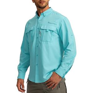 Camisas de Pesca de Secado Rápido al por Mayor con Ventilación para Hombre, Protección UV UPF50 - Product Image 1