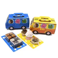 Candy Box Wholesale Custom Recyclable Good Quality White Cardboard Car Cake Bus Shape Candy Box Animal Paper Box