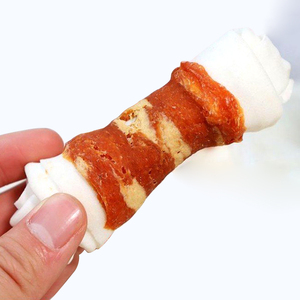 ขนมสุนัขแบบผูกเชือกสีขาวสำหรับฝึกทันตกรรมขนมสุนัขแห้งอาหาร - Product Image 2