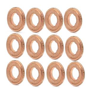 Rondelle en cuivre M2-M10 pour les pièces de <span class=keywords><strong>pompe</strong></span> d'injection de joint d'injecteur diesel de carburant avec la finition simple standard DIN - Product Image 3