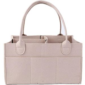 Fashion Grey Polyester Cover Heine <b>Nappy</b> Baby love Land Designer Disposable Bag Felt Diaper Caddy - Product Image 5