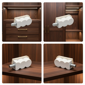 Three-in-one <b>Plastic</b> Shelf Fastener Cabinet Door Lifting System Single-damping Track Non-removable <b>Slide</b> Rail Hardware China - Product Image 1