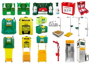 YINGSHOU Estación de Ducha y <span class=keywords><strong>Lavaojos</strong></span> de Emergencia Portátil de 60L (16 Galones) con Alimentación por Gravedad y Autónoma - Product Image 5