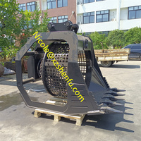 Ember layar putar Mini, 1.5 Ton-5, 5 Ton, ekskavator batu tanah, Penyaring, ember layar putar untuk taman botani