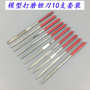 Diamond File Set 3x140 4x160 5x180mm Flat <b>Smooth</b> Cut For Model Making Metal Polishing Gundam Assembly <b>Tools</b> - Product Image 4