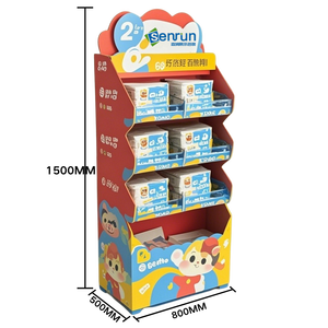 Soporte de exhibición para tienda Estante de exhibición de encimera de cartón apilable plegable Impresión personalizada de color personalizado para una impresión efectiva - Product Image 6