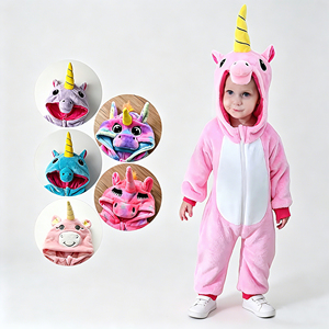 TONWHAR Costume da Animale per Bambini e Bambine, Tutina <span class=keywords><strong>Unicorno</strong></span> per Feste, Spettacoli, Costume di Halloween, Costume da Dinosauro - Product Image 1