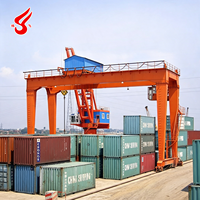 Grue portuaire à portique sur rail pour conteneurs de 20 et 40 pieds, conçue par un fournisseur chinois, avec capacités de 40, 35, 50 et 65 tonnes