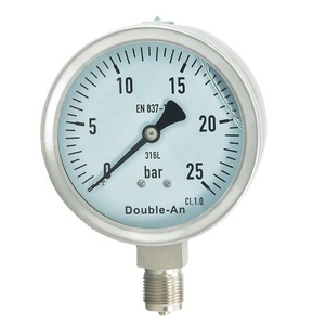Aço inoxidável <span class=keywords><strong>Bourdon</strong></span> Tubo Vácuo Água Combustível Alta Baixa Refrigeração Gás Ar Óleo Hidráulico Manômetro Manômetro - Product Image 1