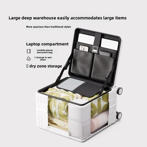 Valise à roulettes compacte en ABS à ouverture latérale, 18 pouces, <span class=keywords><strong>bagage</strong></span> <span class=keywords><strong>cabine</strong></span>, 16 pouces, unisexe, étanche - Product Image 4