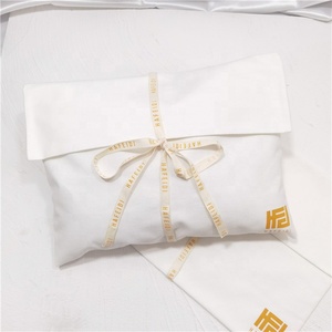 GOTS Organic Cotton <b>Envelope</b> Bags Fold Over <b>White</b> Cotton <b>Envelope</b> Pouch Dust Clothes Pillow Pouch Bag With Cotton Bow - Product Image 6