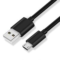 Câble de données micro USB-A 2.4A à courant élevé, charge rapide de qualité, compatible avec les montres intelligentes, les tablettes, les ordinateurs, câble micro tressé rapide pour appareil photo