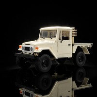 Voiture RC Hobbi Grade 4x4, pick-up classique à plateau, télécommandée, style rétro, 2,4 GHz, LED, portée 30-50m, ABS+Métal, prête à l'emploi avec chargeur