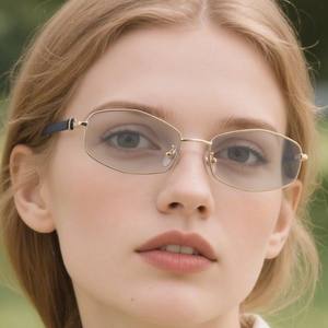 Gafas de Sol Metálicas para Mujer Wf 5G302, Lentes de PC con Protección UV400 Clase 2, Montura Negra, Estilo Europeo, Protección Solar para Exteriores - Product Image 5