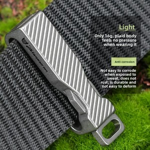 Outdoor Titanium Alloy Belt Buckle Portable Titanium Alloy Waistband Buckle Men's Titanium Alloy Belt Clip OEM - Product Image 3