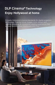 โปรเจคเตอร์ฉายภาพระยะใกล้พิเศษ 300X Triple Laser 4K Ultra Short Throw ความสว่างภายในบ้าน 380 Nit UHD UST ALR Smart โปรเจคเตอร์ขนาดใหญ่ 300X - Product Image 4