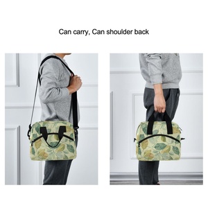 Hawaiian Custom Tropical Leaves Insulated Lunch Cooler Bag 15L Polyester Food Storage Thermal Stylish and Practical Lunch Bag - Product Image 6