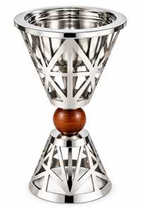 Quemador de incienso único de metal y madera, diseño artístico hecho a mano, perfecto para meditación, yoga, relajación y decoración de interiores. - Product Image 3