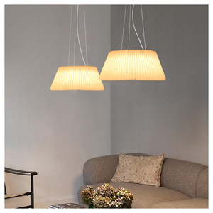 <span class=keywords><strong>Lampadari</strong></span> Moderni in Acrilico e Polipropilene Plissettato, Stile Crema, <span class=keywords><strong>Sospensione</strong></span> <span class=keywords><strong>a</strong></span> Testa Singola per <span class=keywords><strong>Camera</strong></span> <span class=keywords><strong>da</strong></span> <span class=keywords><strong>Letto</strong></span> - Product Image 2