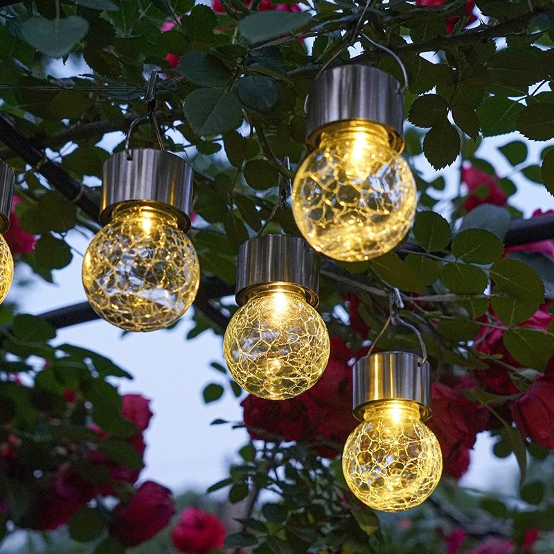 Outdoor Solar Lighting Holiday Event Decoration Color Ball Light Garden Outdoor Waterproof Solar Landscape Light