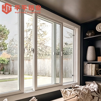 Fenêtre coulissante en alliage d'aluminium finition mate avec un aspect moderne élégant pour la décoration extérieure de villas de luxe