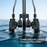 Support de fixation rapide pour transducteur Livescope compatible avec double Garmin LVS62 VIN-TYQ-FD02-62+62