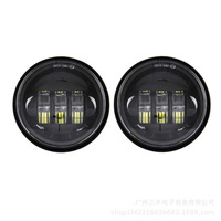 Feux auxiliaires LED COBRA pour moto tout-terrain, feux antibrouillard et latéraux de 4,5 pouces, 12V 30W 3000 lumens