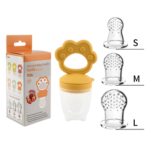 BPA Free Baby <strong>Fruit</strong> Feeder Squeeze Feeding Infant Food Dispensing With Baby <strong>Dummy</strong> Pacifier 3PC in One Set - Product Image 5