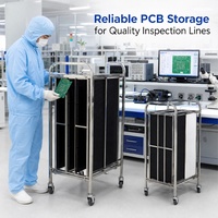 Estante Compacto para PCB ESD Haoputon para Fabricación de Pequeños Lotes, Almacenamiento Ligero pero Robusto para Placas de Circuito