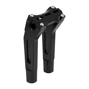 Xe Máy 10 ''Đen Tay Lái Risers Kẹp Cho Harley Sportster XL883 Touring Street Road Glide Road King Dyna Softail <span class=keywords><strong>Fatboy</strong></span> - Product Image 1